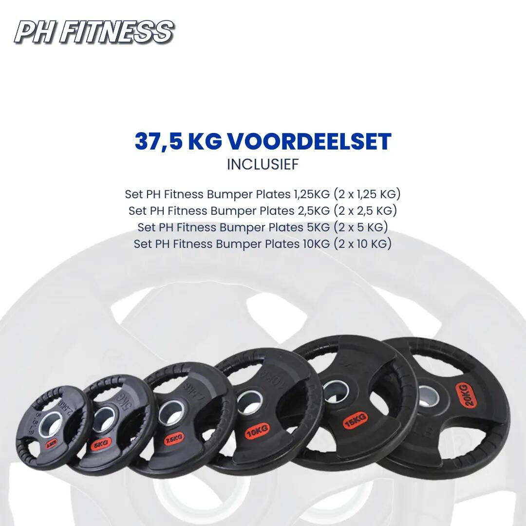 PH Fitness | Set da 77,5KG / 107,5KG / 147,5KG | Tri Handle Plates 1/9