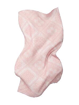 Dames sjaal wings 180x90 cm roze bandana patroon