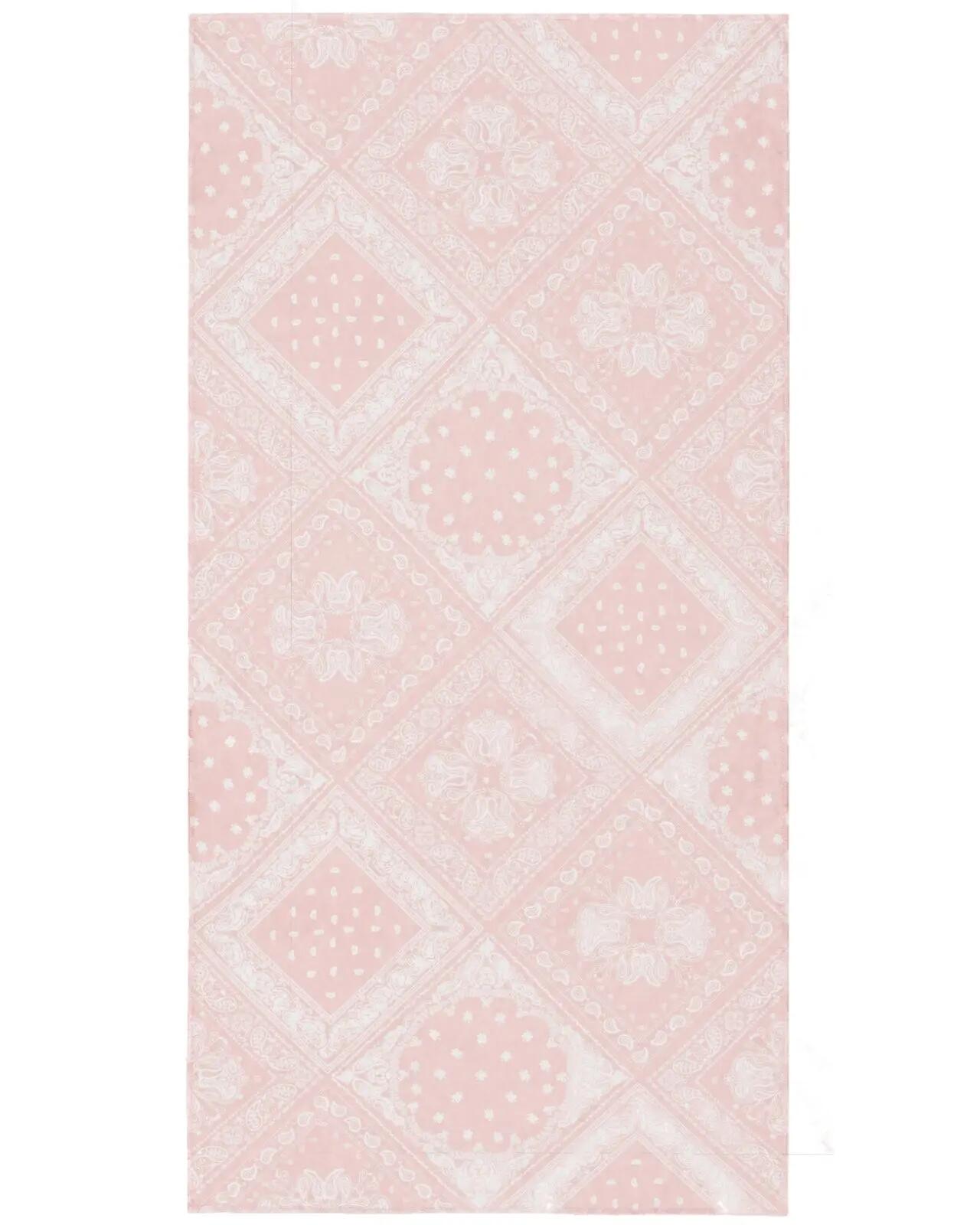Foulard femme WINGS 180x90 cm motif bandana rose 3/4