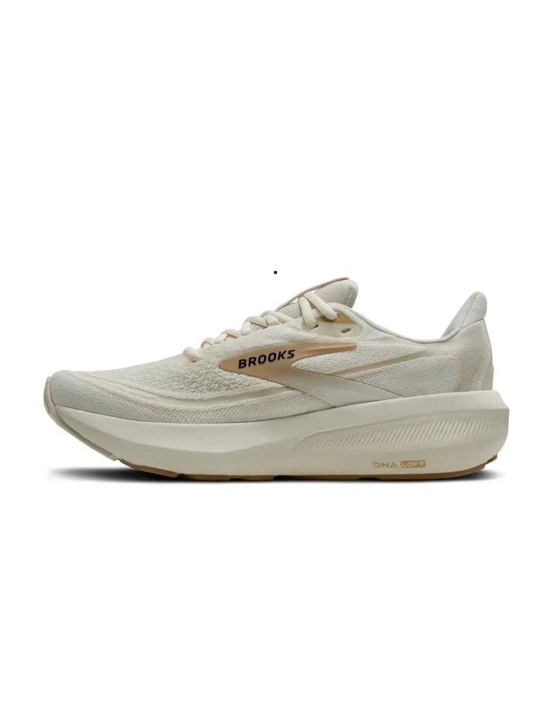 Course et trail pour femme Brooks Revel 9 Beige. 2/5
