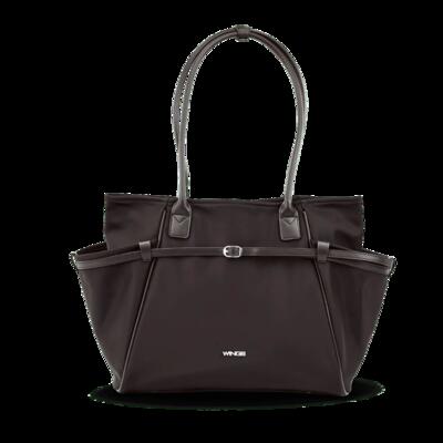 Wings rosella shopper tas met afneembare make-uptas en riem voor koffer zwart