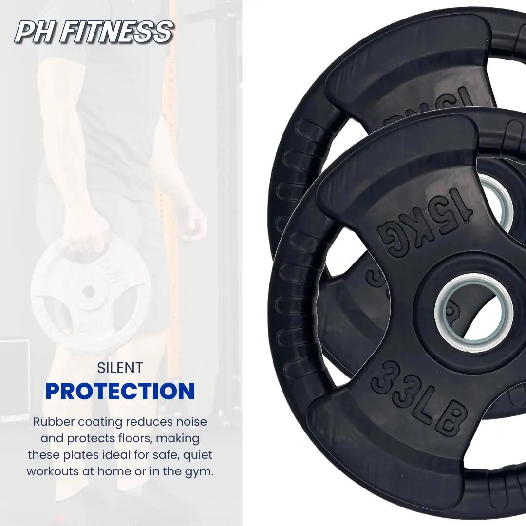 PH Fitness | Set da 77,5KG / 107,5KG / 147,5KG | Tri Handle Plates 5/9