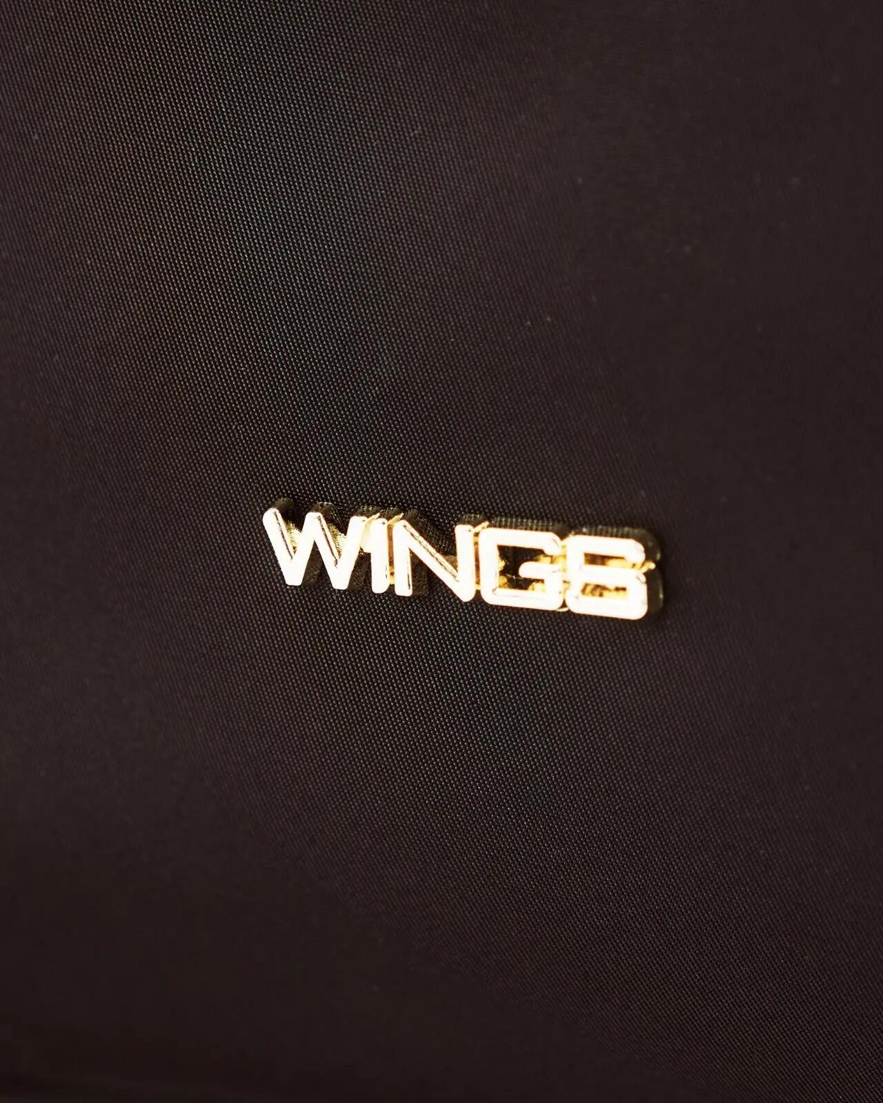 WINGS ROSELLA shopper tas met afneembare make-uptas en riem voor koffer ZWART 7/10