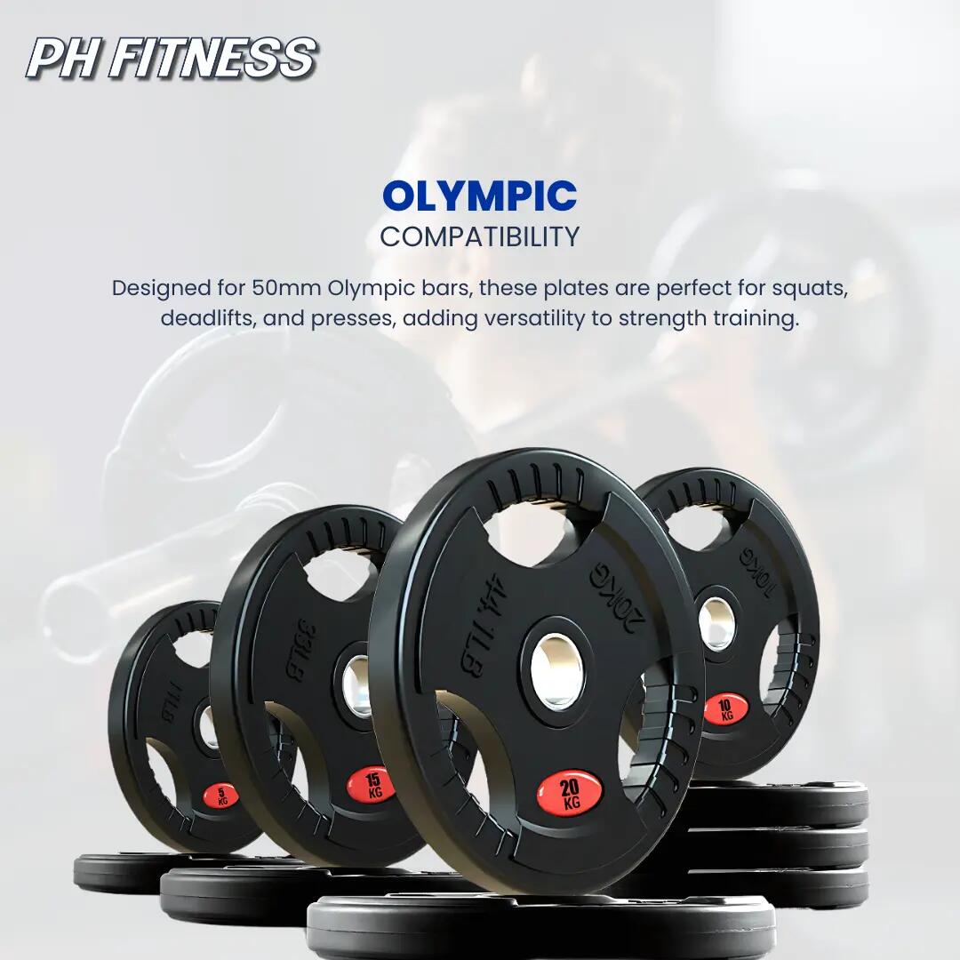 PH Fitness | Set da 77,5KG / 107,5KG / 147,5KG | Tri Handle Plates 3/9