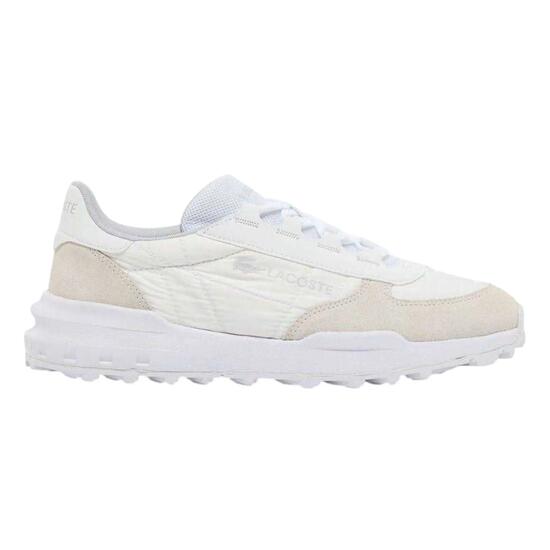 Scarpe Sportive Pelle ScamosciataUomo Lacoste Elite Actevo Bianco