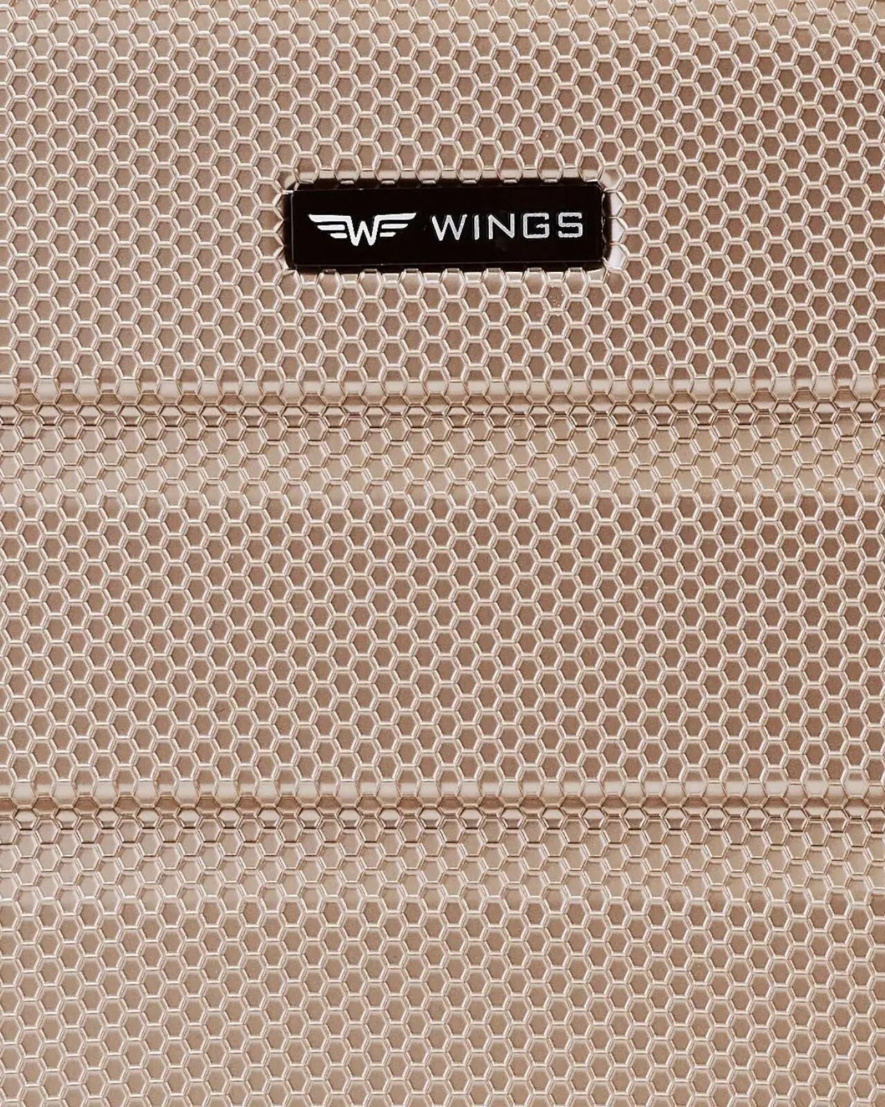 Wings CRAKE reiskoffer met toilettas 14" CHAMPAGNE 9/10