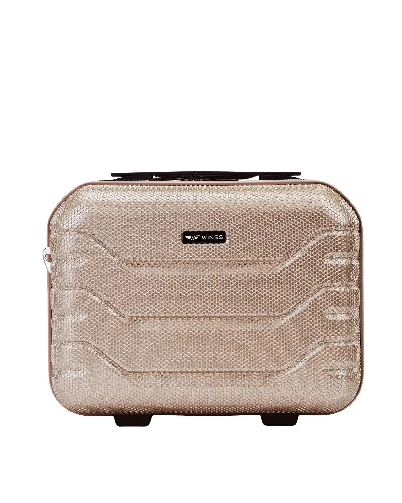 Wings CRAKE reiskoffer met toilettas 14" CHAMPAGNE 4/10