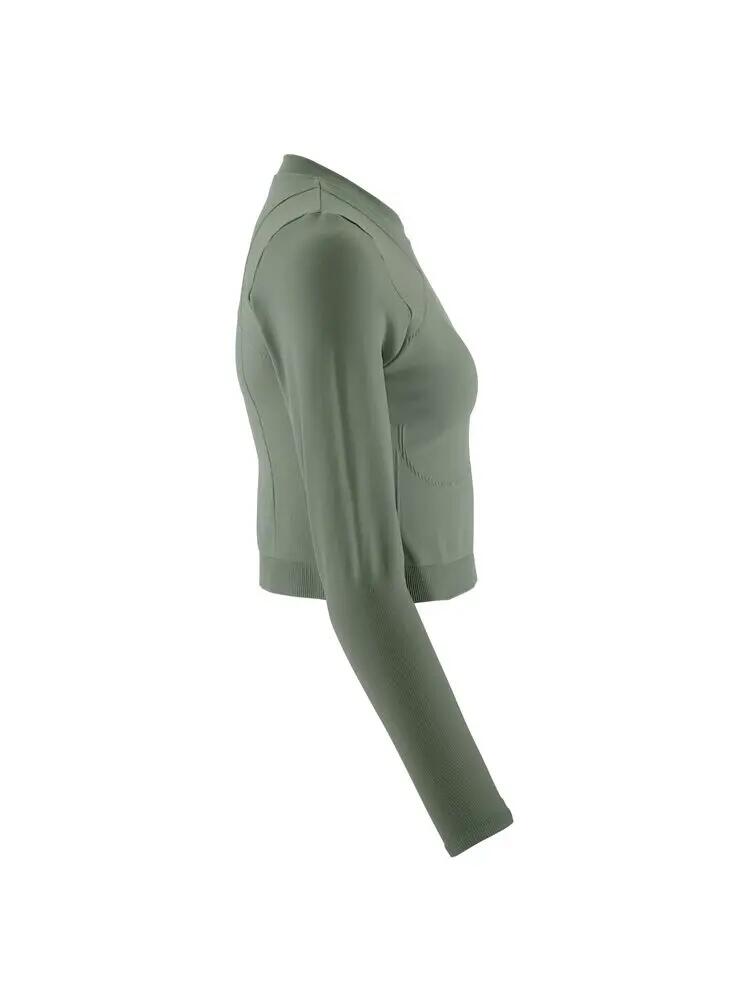 craft Haut Seamless Cropped manches longues – Coupe ajustée 6/7