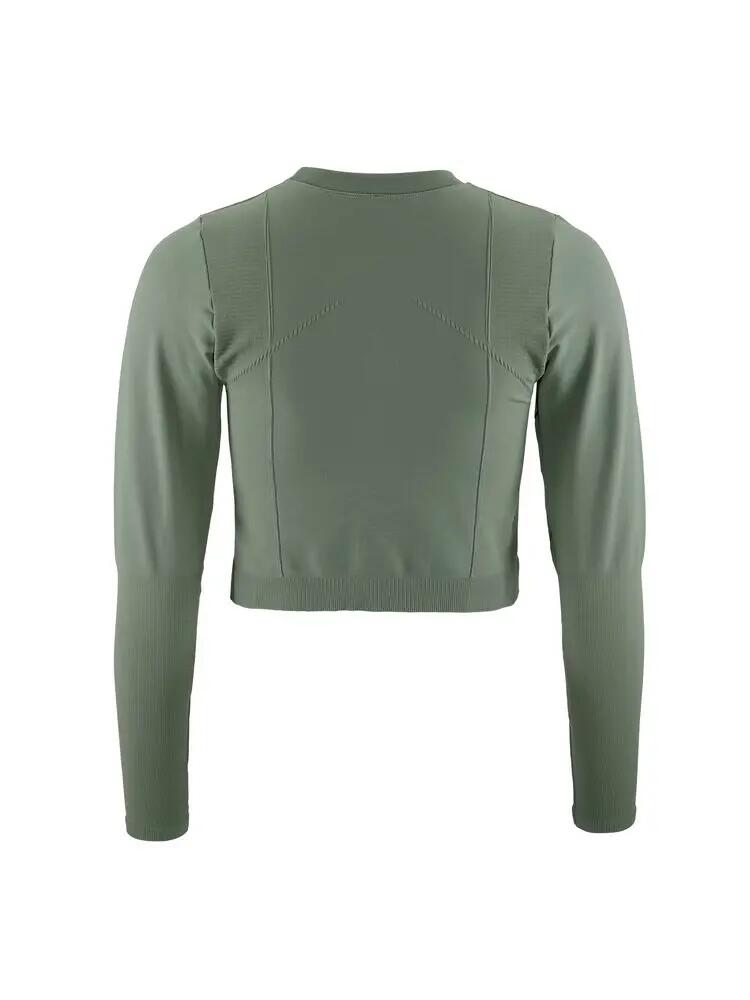 craft Haut Seamless Cropped manches longues – Coupe ajustée 5/7