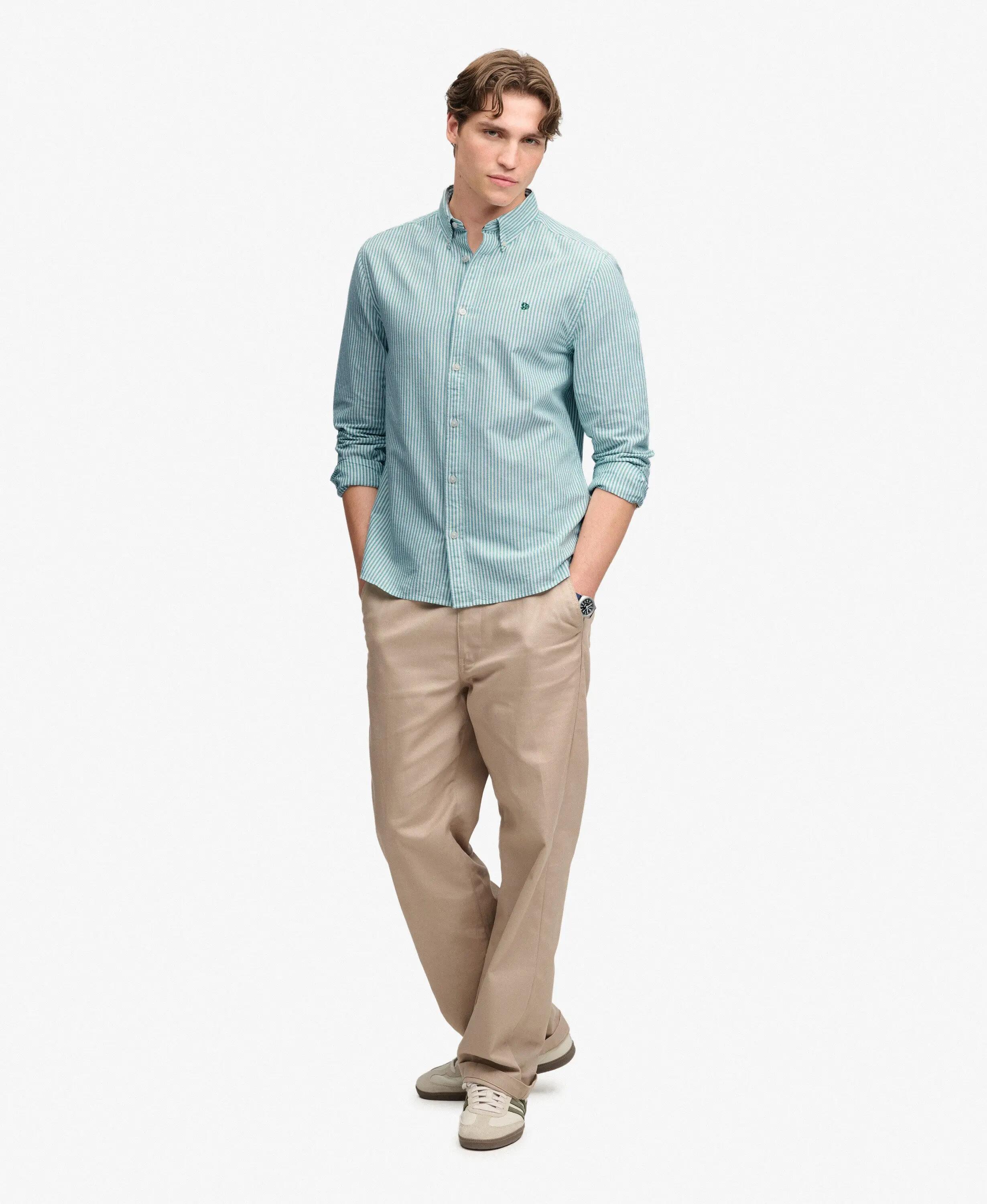 superdry Camicia Classic Oxford manica lunga in cotone biologico 3/7