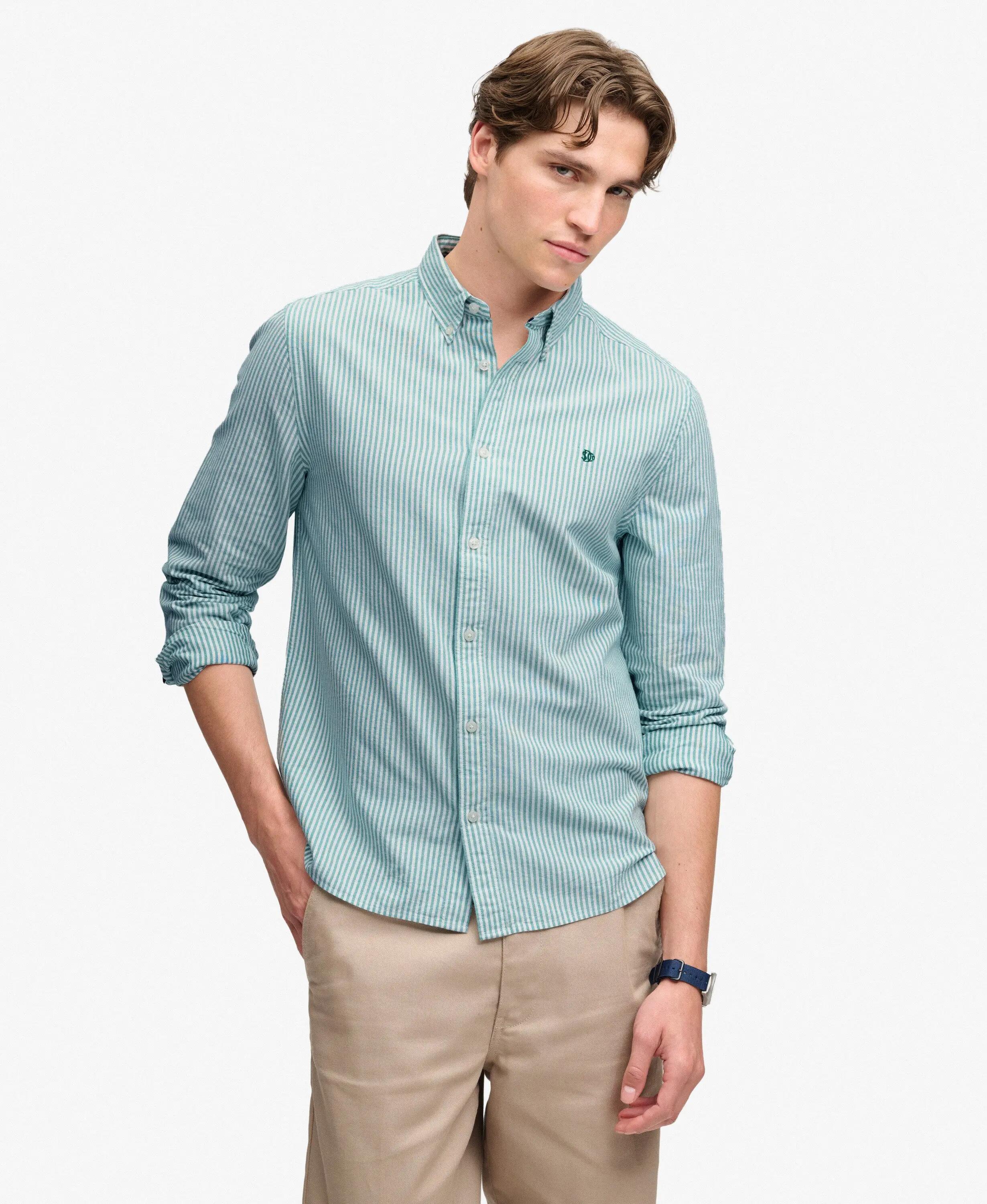 superdry Camicia Classic Oxford manica lunga in cotone biologico 2/7