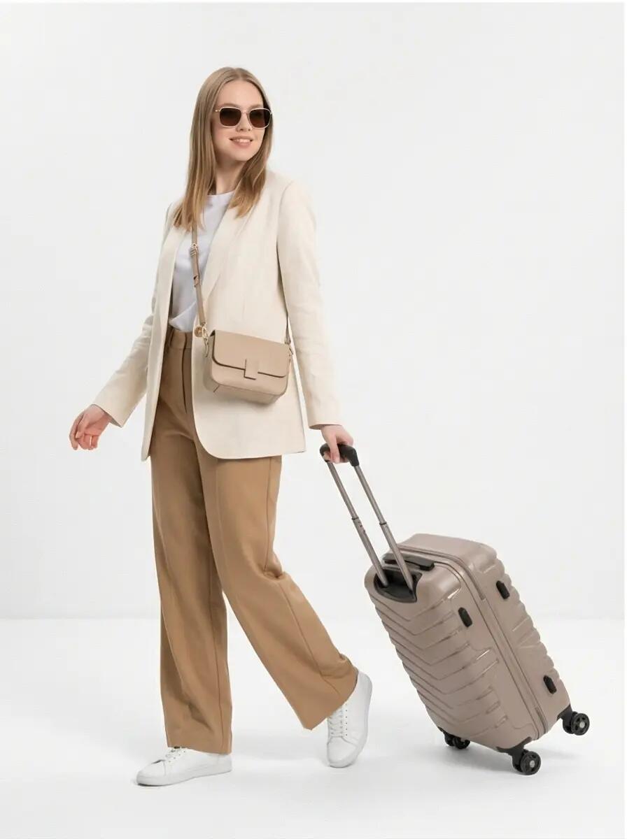 Valise cabine Wings PHOENIX en polypropylène 20" champagne 3/10