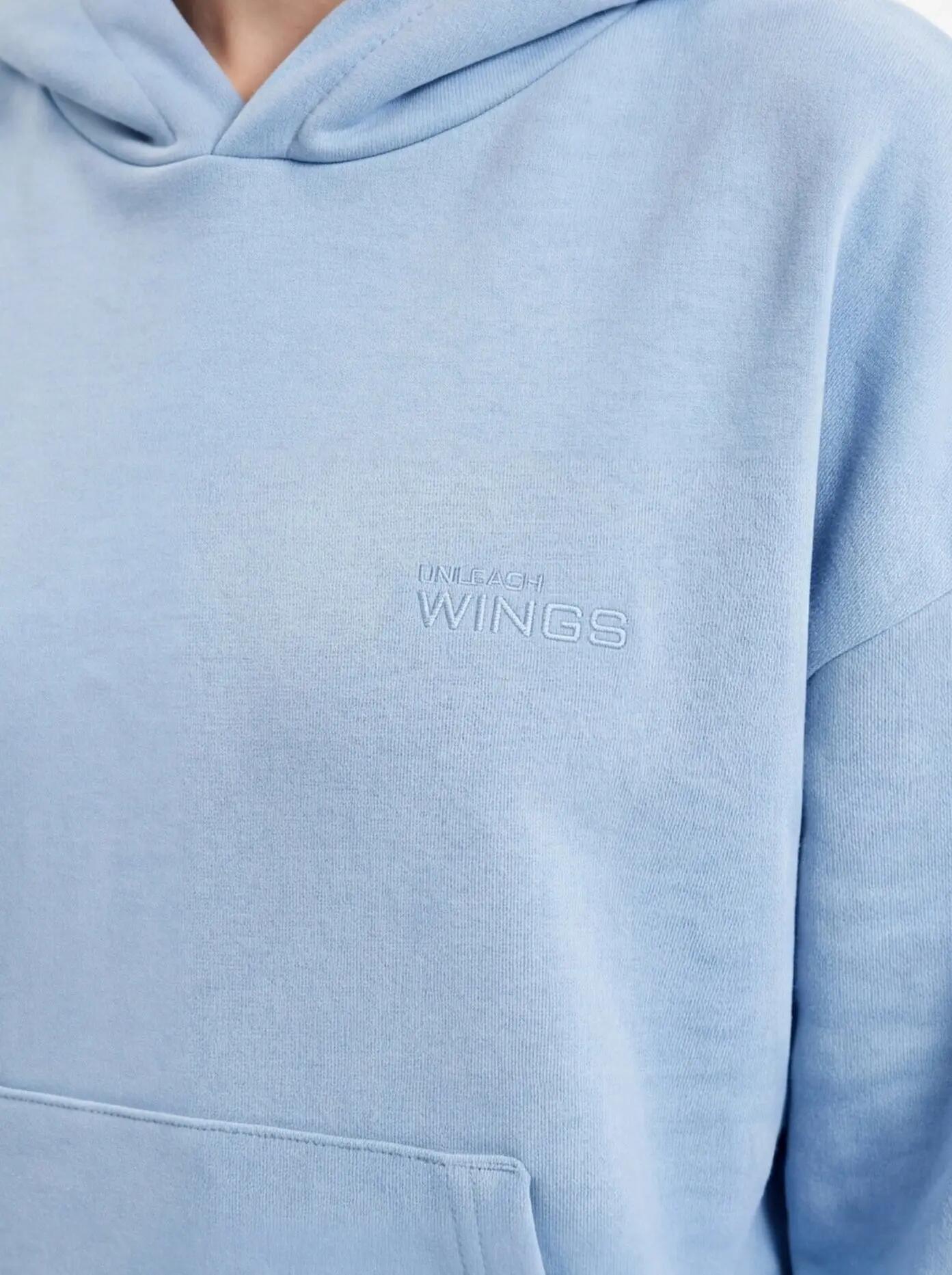 Oversized dameshoodie UNLEASH WINGS PASTEL BLUE 2/6