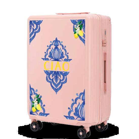 Valise moyenne Wings ABS+ 24" Personnalisée ROSE DOUX CIAO