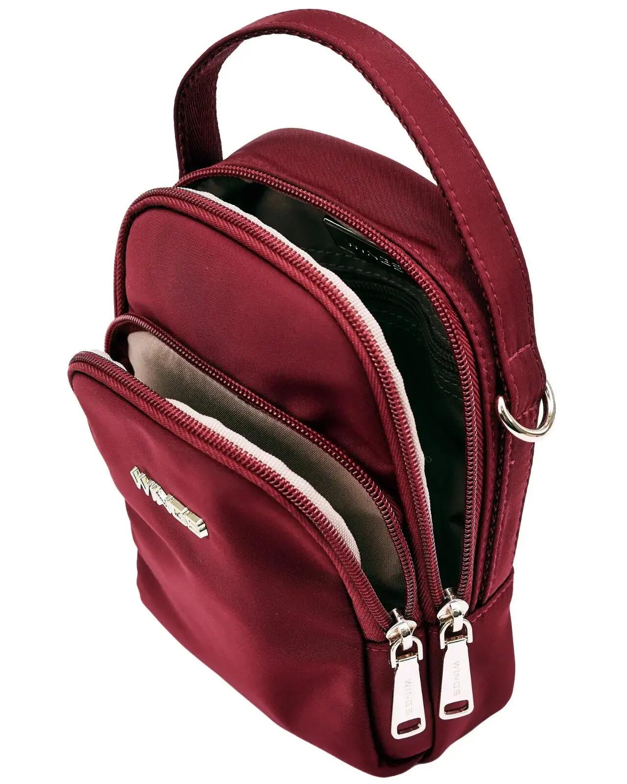 Kleine ROSELLA DARK RED crossbodytas 7/8