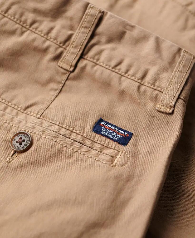 superdry Vintage Chino Shorts in cotone elasticizzato – Desert Beige 7/7