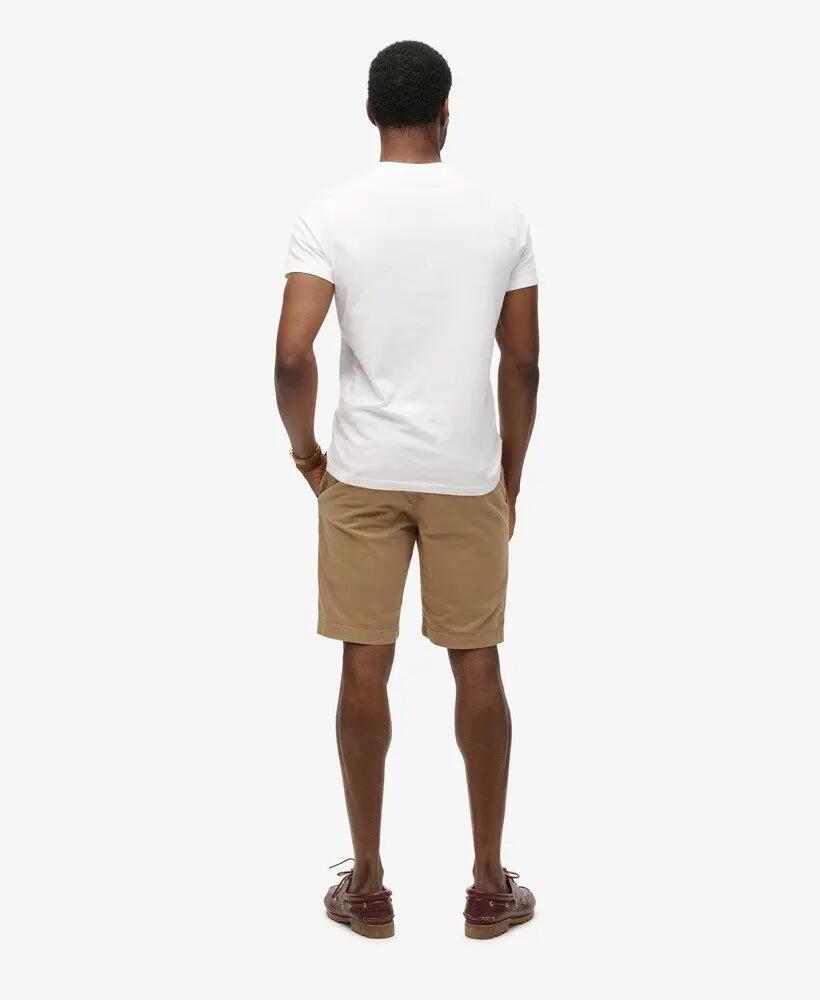 superdry Vintage Chino Shorts in cotone elasticizzato – Desert Beige 5/7