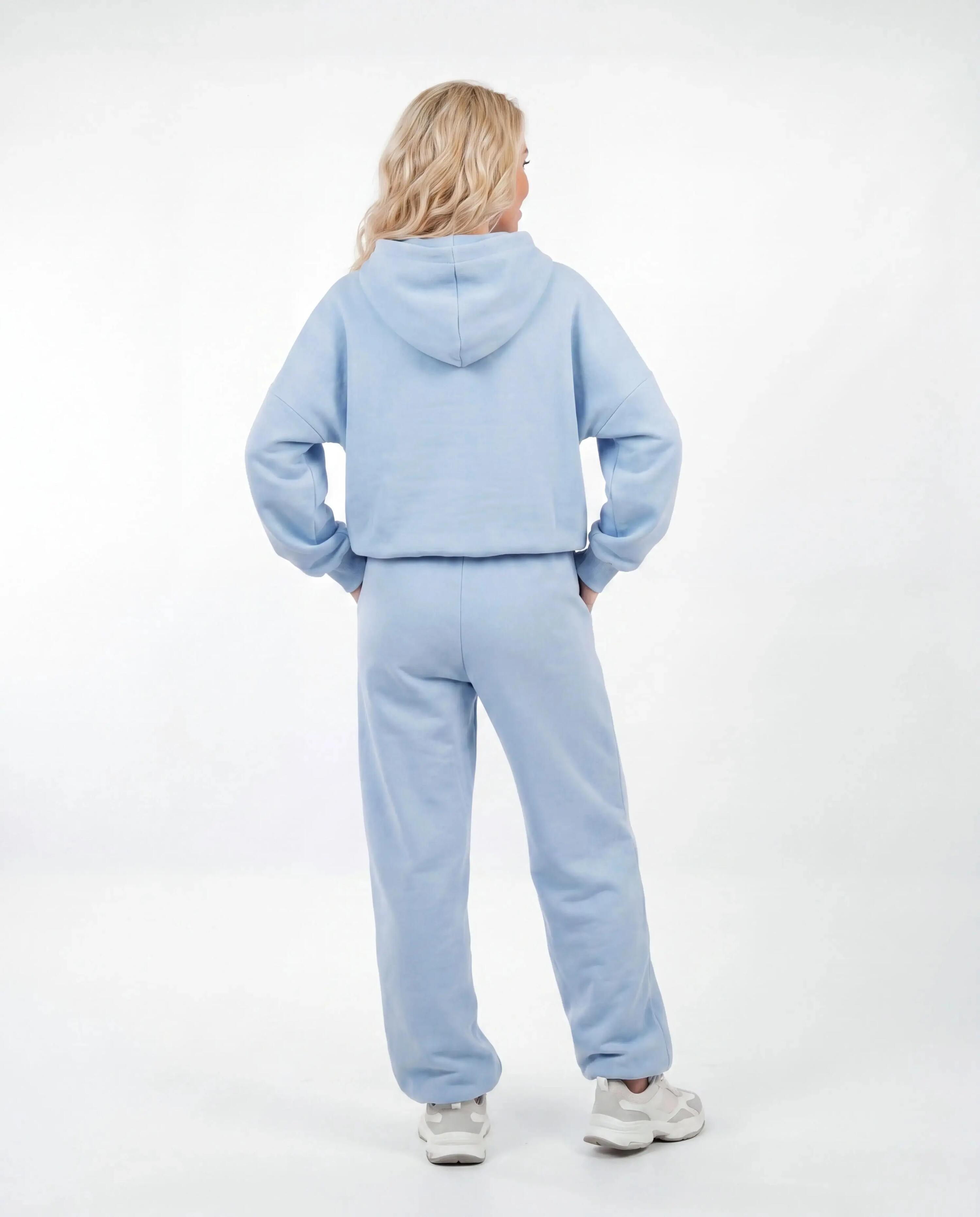 WINGS UNLEASH dames trainingspak, oversized, katoen, PASTEL BLUE 4/10
