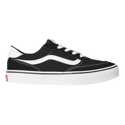 Brooklyn" Sneaker für Kinder, Canvas, PlattformAbsatz Damen Schwarz/Weiß
