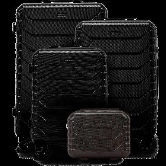 Lot de 4 valises Wings CRAKE S/M/L + valise compacte BLACK