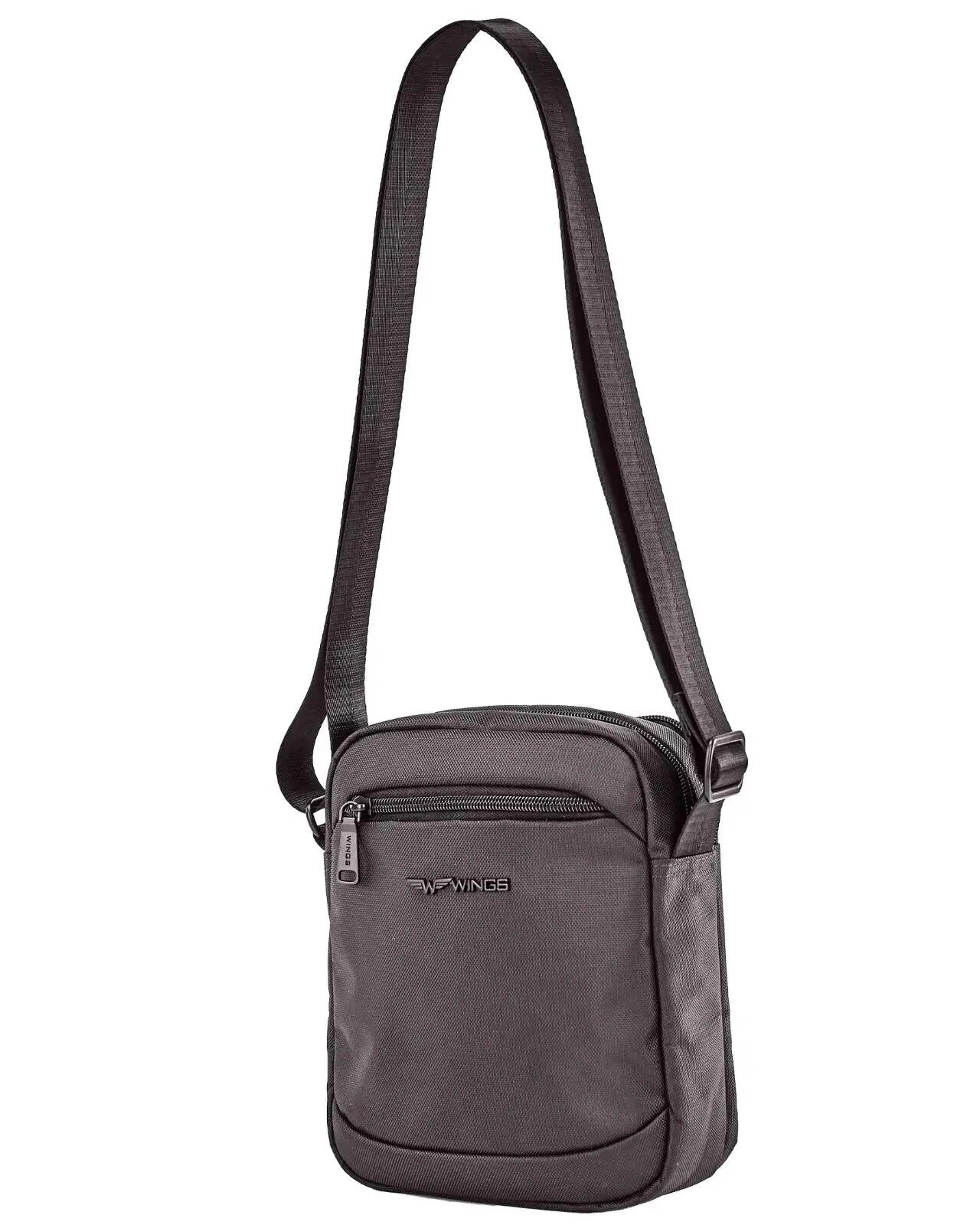 BRANT WINGS heren crossbody tas BLACK 6/7