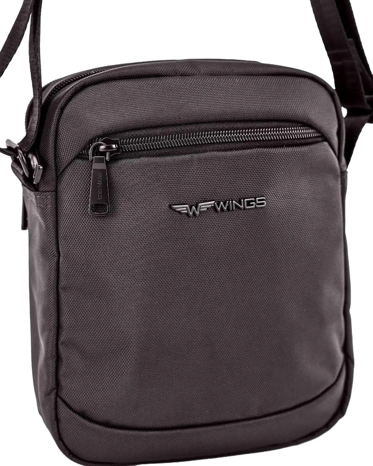 BRANT WINGS heren crossbody tas BLACK 4/7