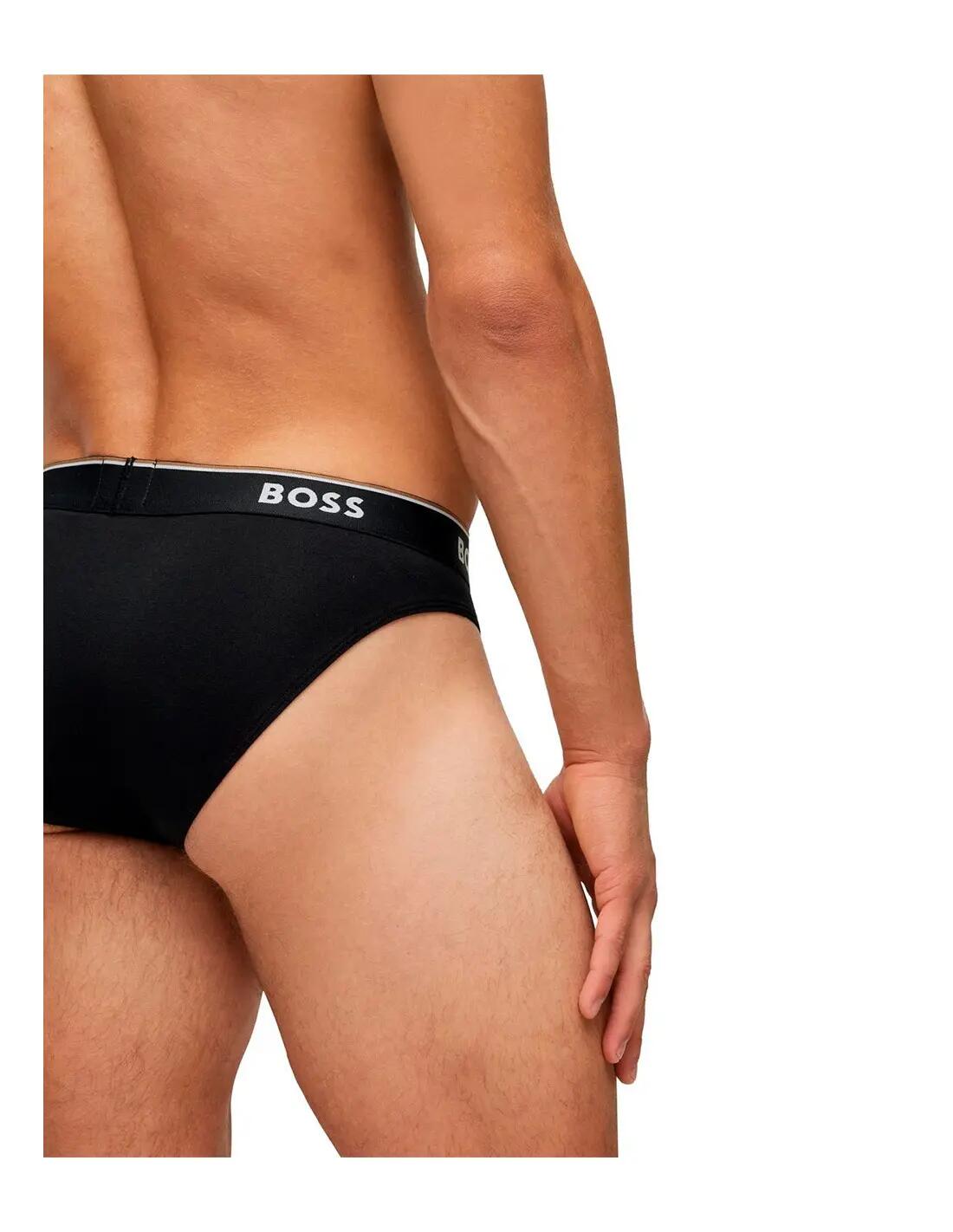 Mens Premium Cotton Briefs (Pack of 3) (Black) 5/5
