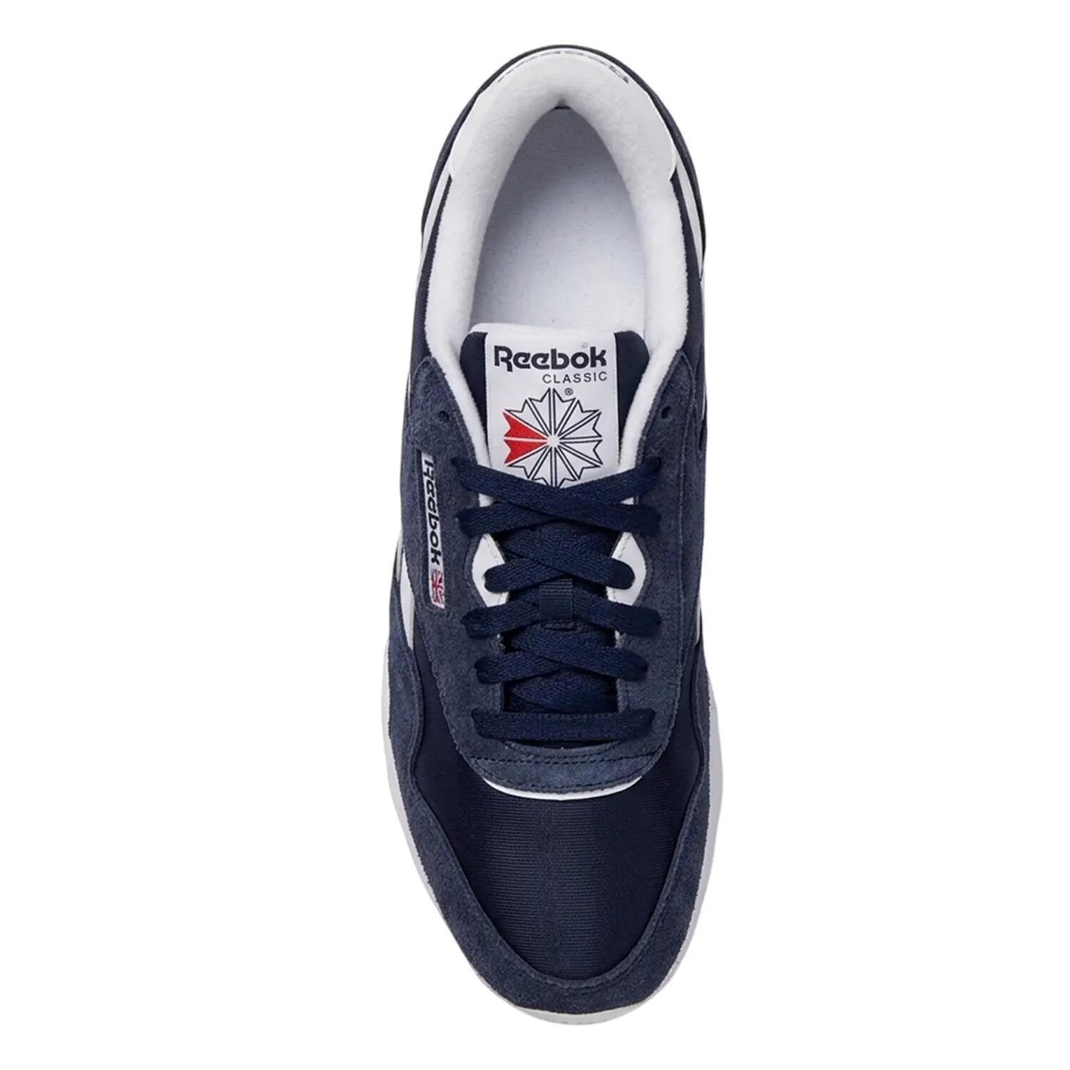 Herensportschoenen met panelen van nylon en suède (Marine) 3/7