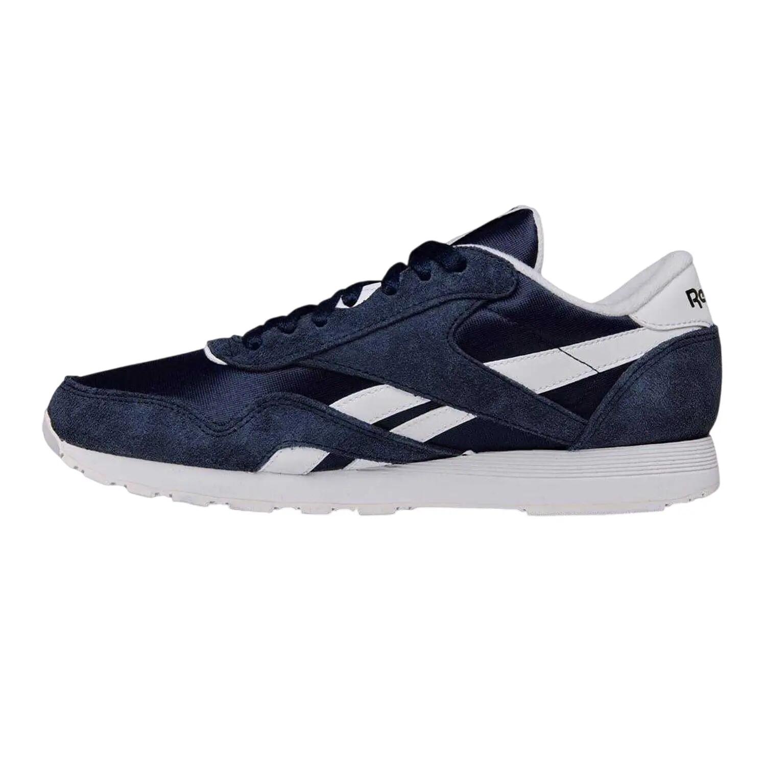 Herensportschoenen met panelen van nylon en suède (Marine) 2/7
