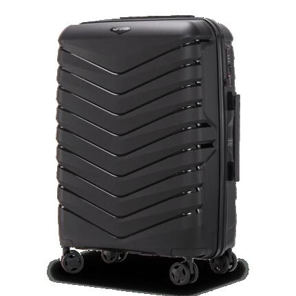 Ensemble de 3 valises Wings PHOENIX polypropylène NOIR