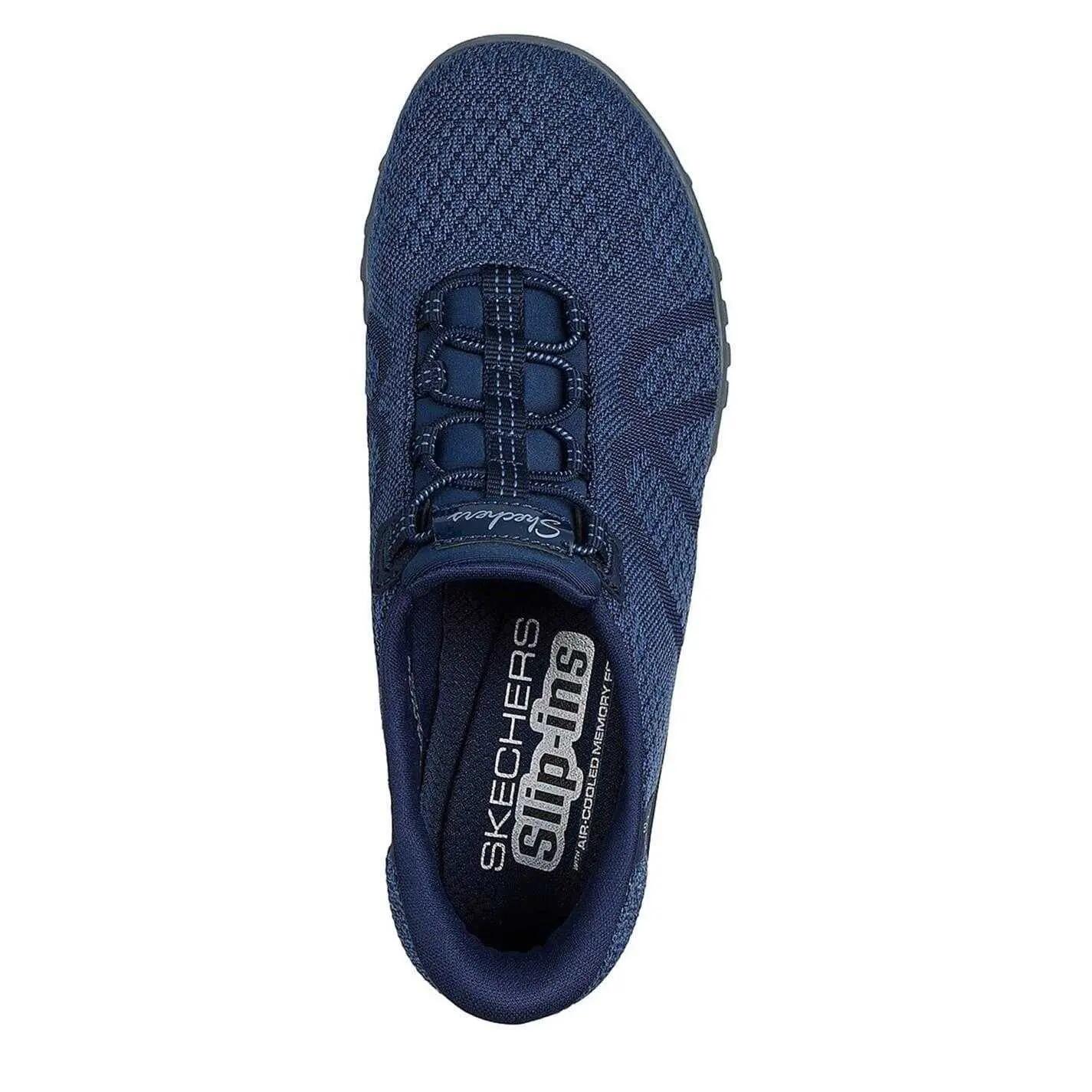 Sapatilhas Skechers Mulher Breathe-Easy - Knitty Waves Azul 3/6