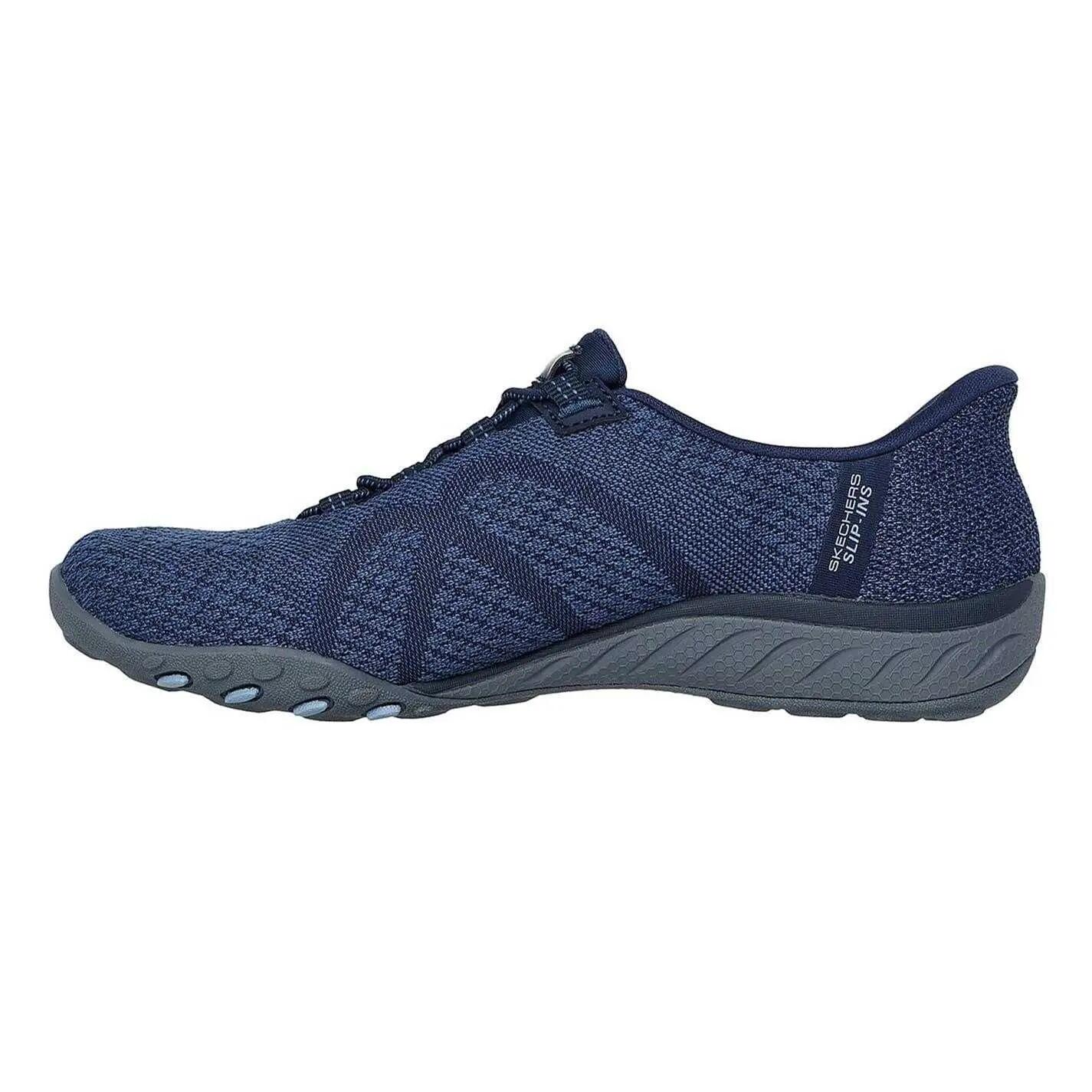 Sapatilhas Skechers Mulher Breathe-Easy - Knitty Waves Azul 2/6