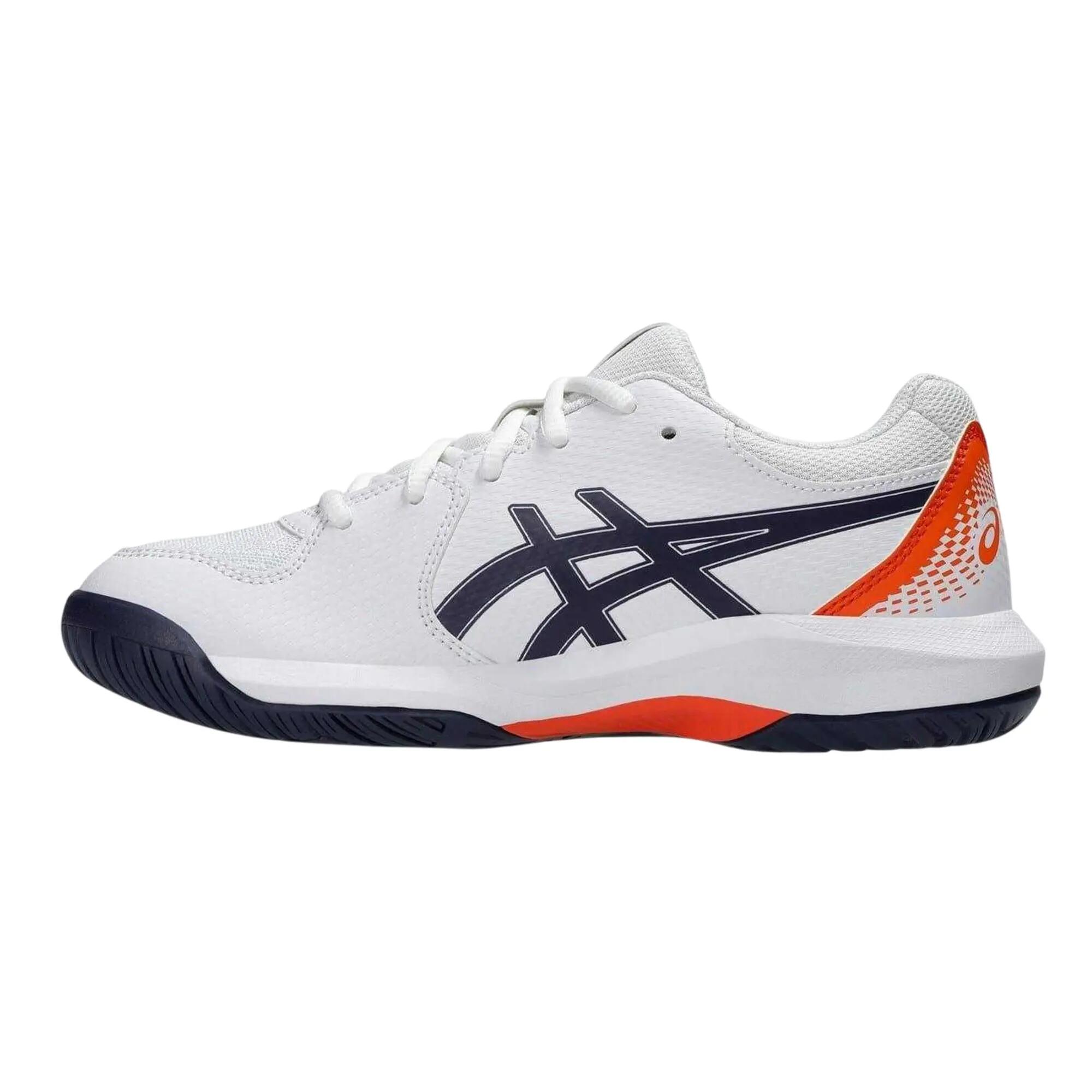 Scarpe Da Tennis Striscia LateraleBambini Asics Gel Dedicate 8 Bianco Indaco 3/7