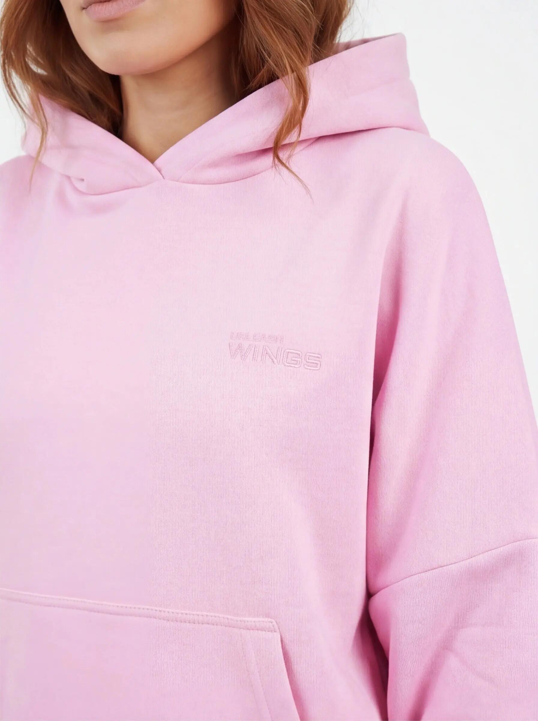 Oversized dameshoodie UNLEASH WINGS PINK 3/8