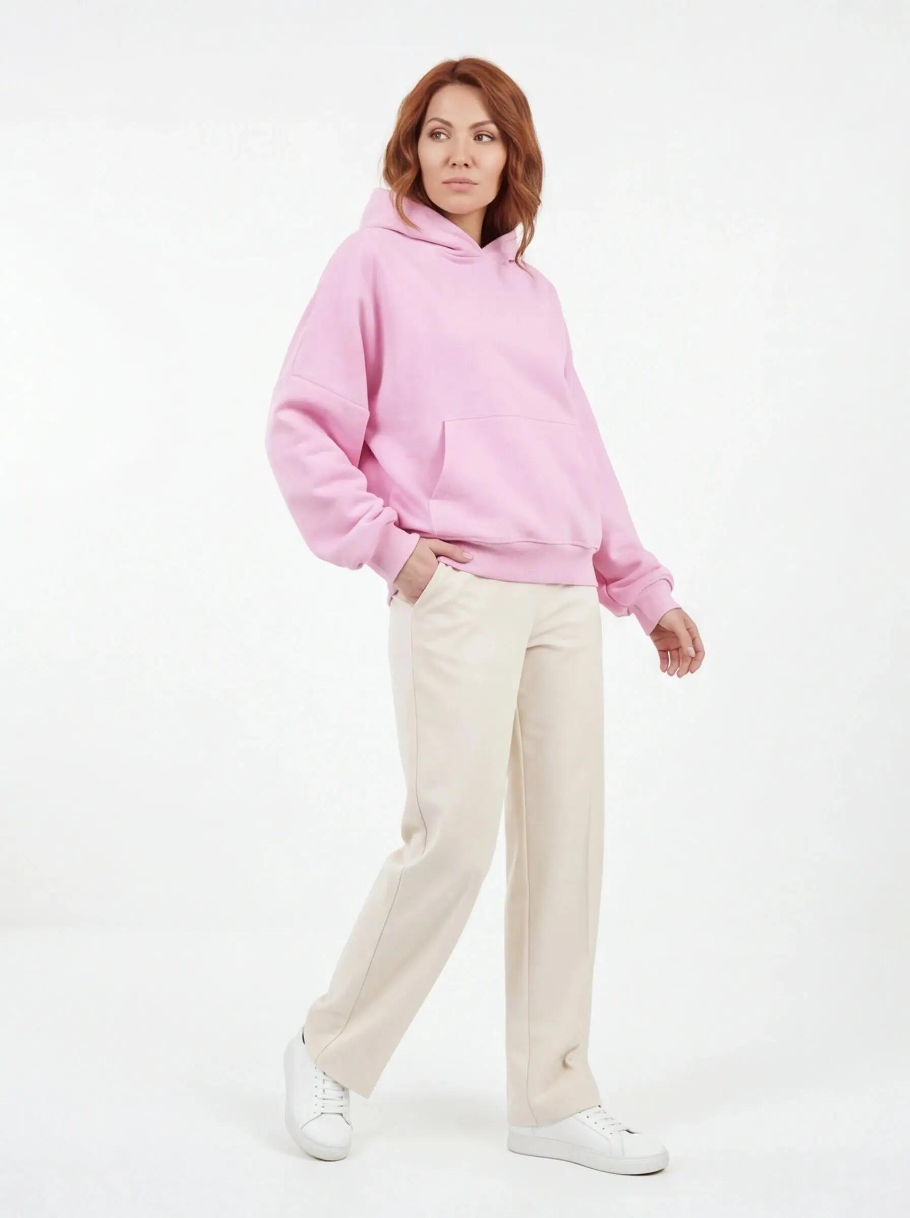 Oversized dameshoodie UNLEASH WINGS PINK 2/8