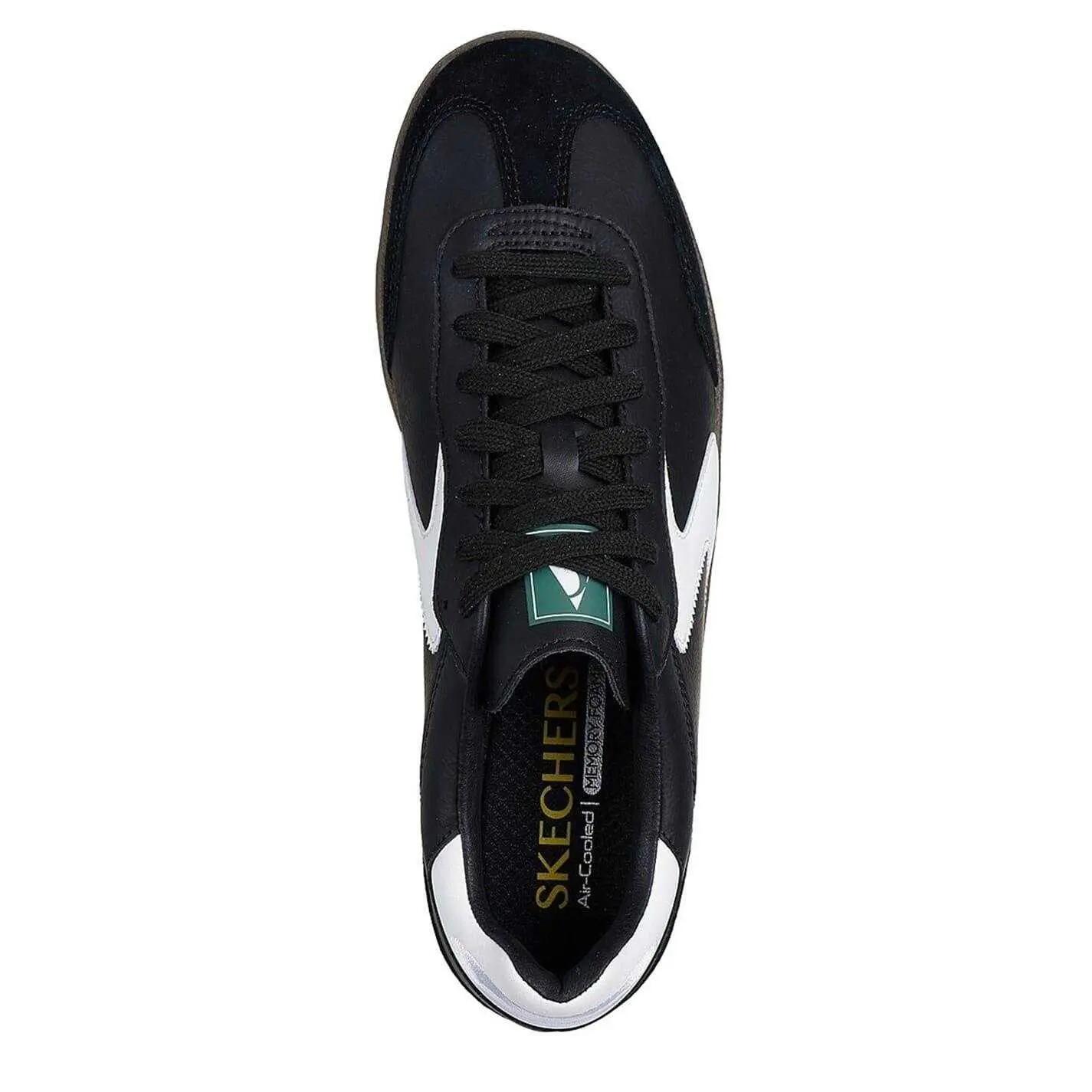 Zapatillas Deportivas de Cuero Hotshot para Hombre Negro, Blanco 3/7