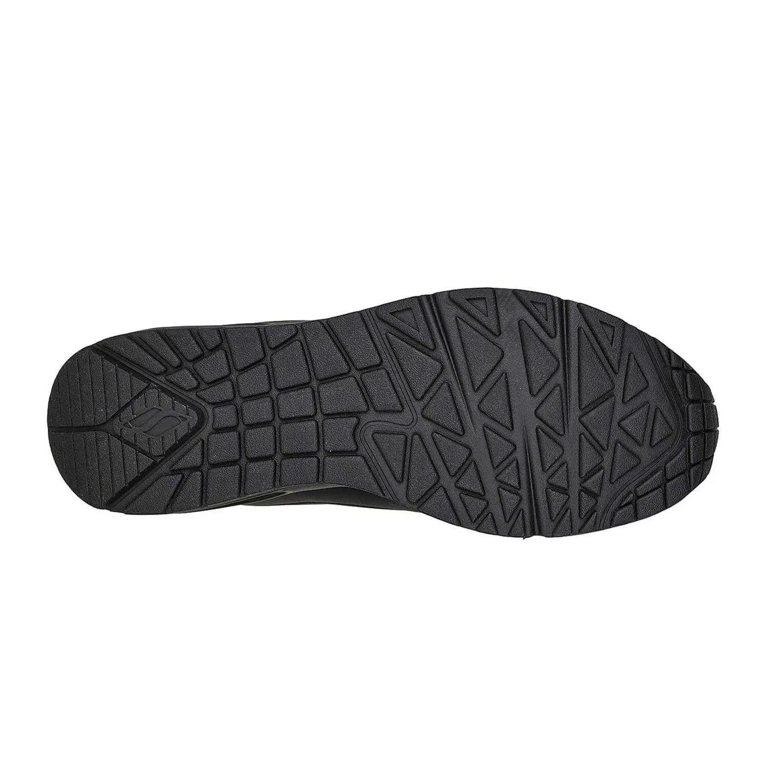 Uno Stand On Air SkechAir sportschoenen voor heren (Drievoudig zwart) 4/7