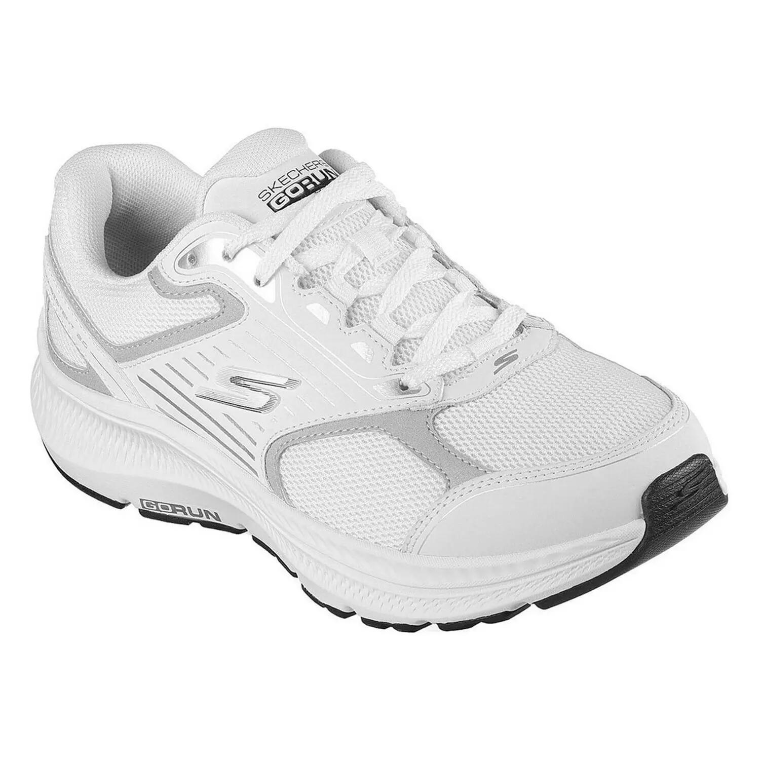Go Run Consistent 2.0 Advantage leren hardloopschoenen voor dames (Wit/zilver) 4/5