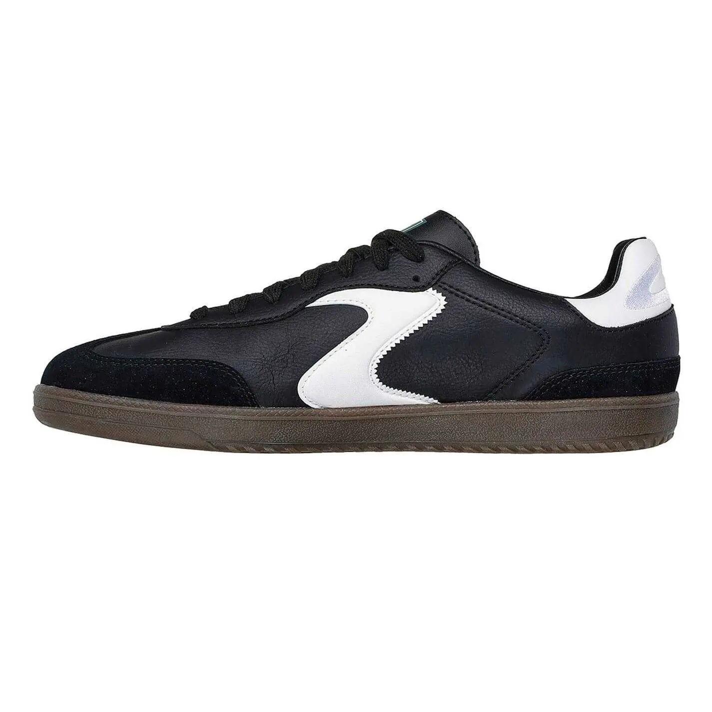 Zapatillas Deportivas de Cuero Hotshot para Hombre Negro, Blanco 2/7