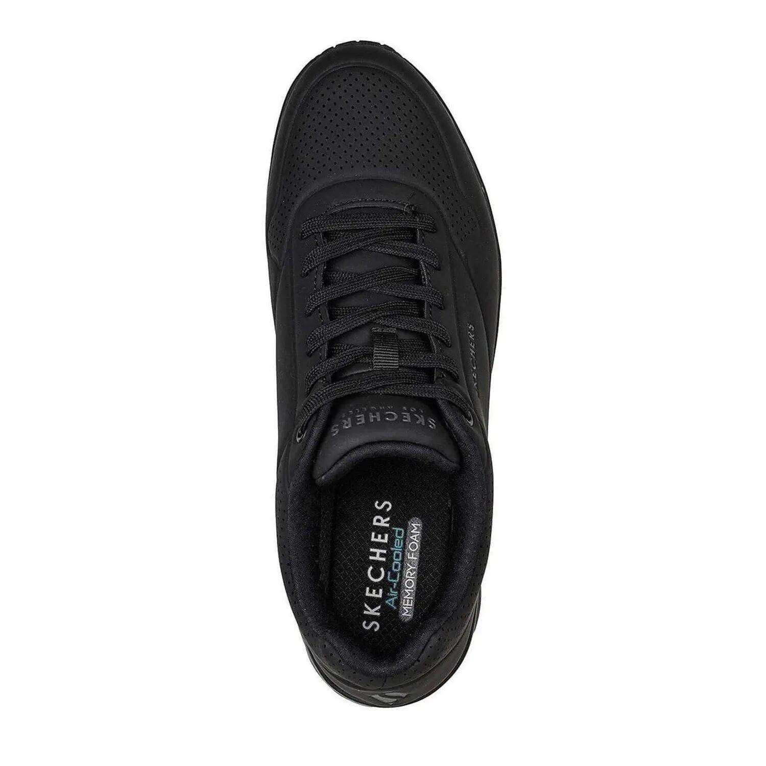 Uno Stand On Air SkechAir sportschoenen voor heren (Drievoudig zwart) 3/7
