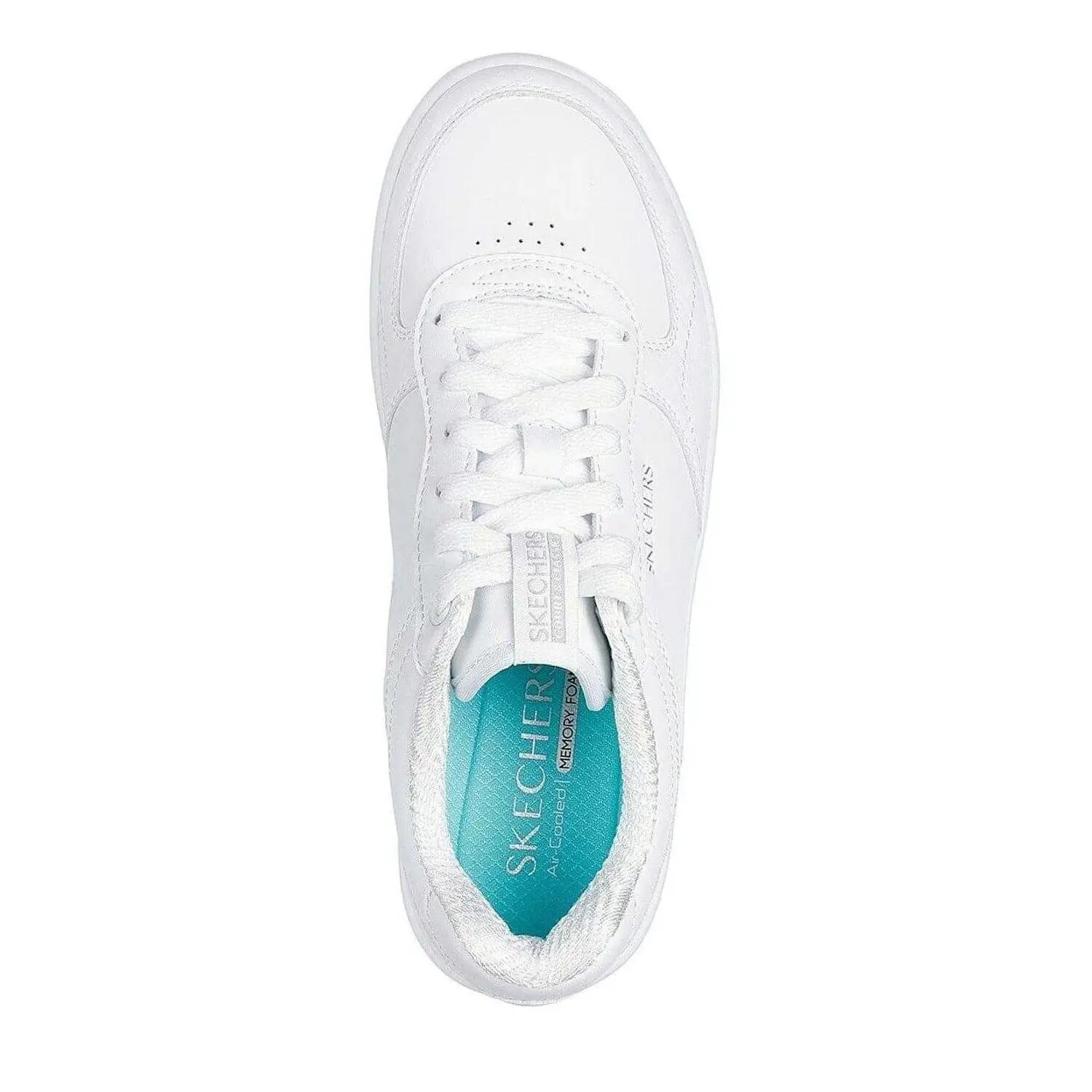 Zapatillas Deportivas de Cuero Court para Mujer Blanco 3/6