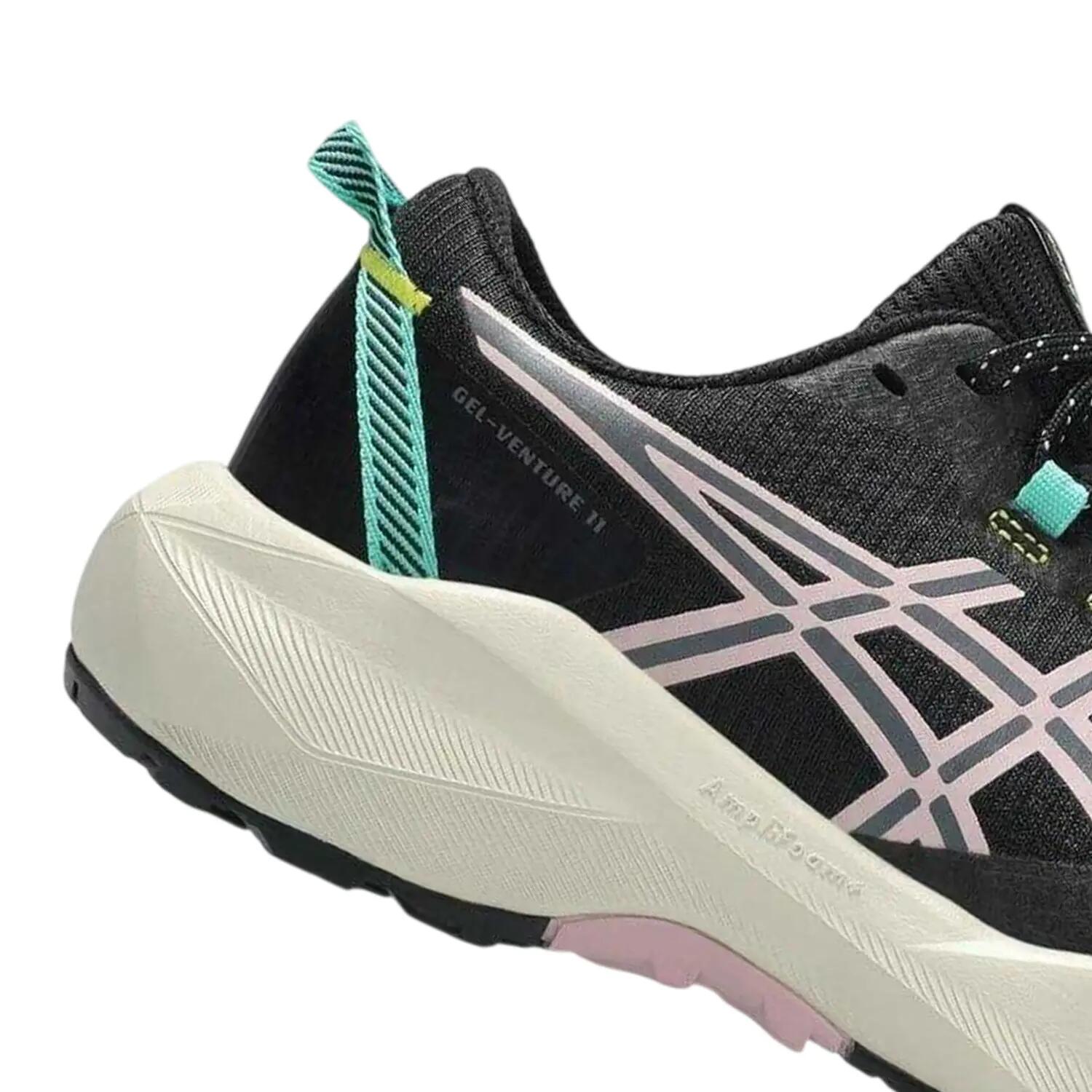 Baskets Course À Pied GEL VENTURE Femme (Noir / Rose) 3/8