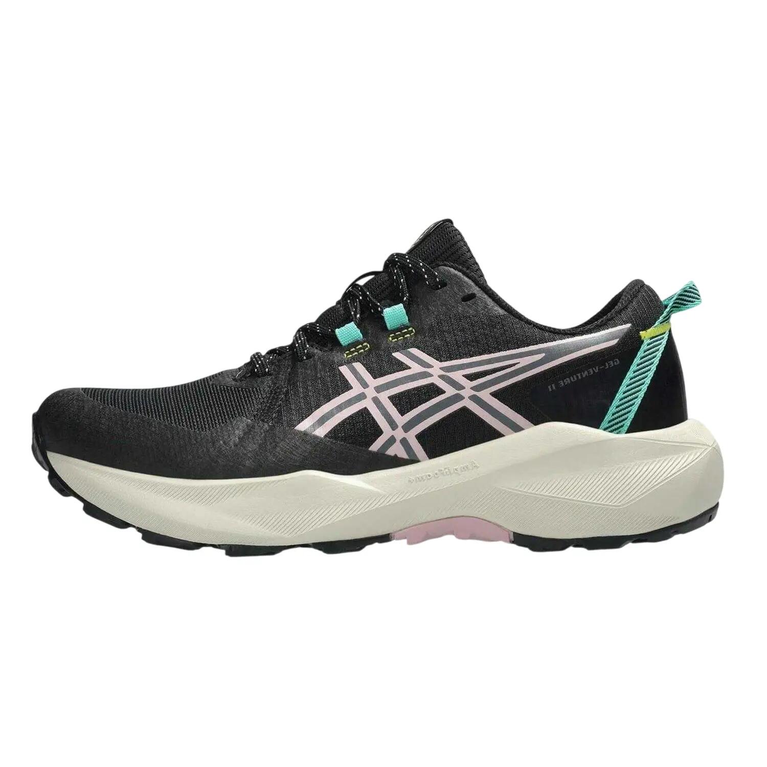 Baskets Course À Pied GEL VENTURE Femme (Noir / Rose) 2/8