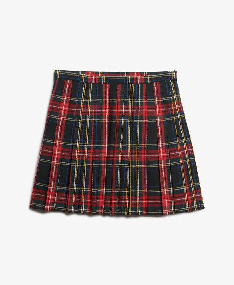 Mini-saia em xadrez feminino Superdry 7/7