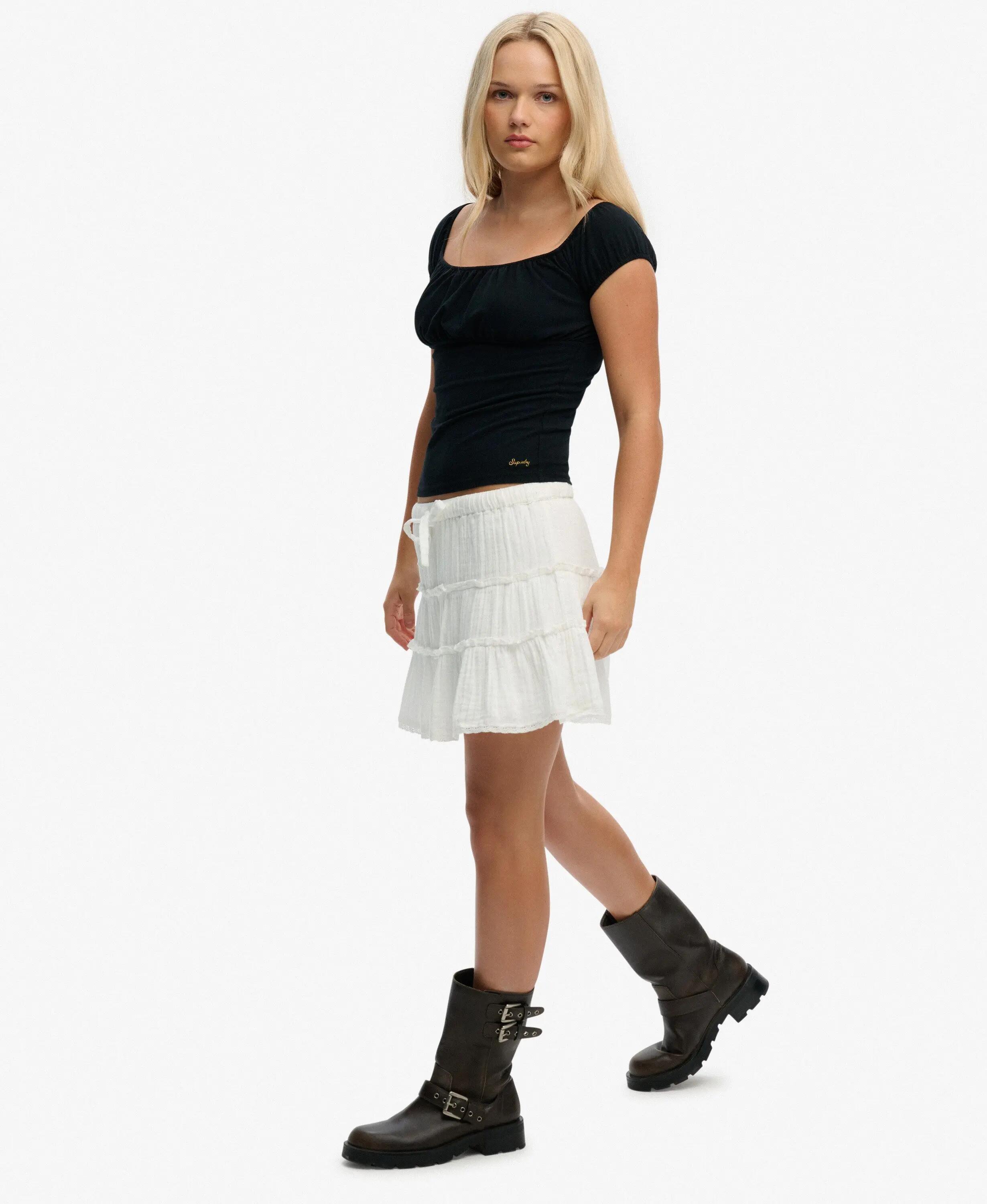 Mini spódnica z etaminy dla kobiet Superdry 5/6