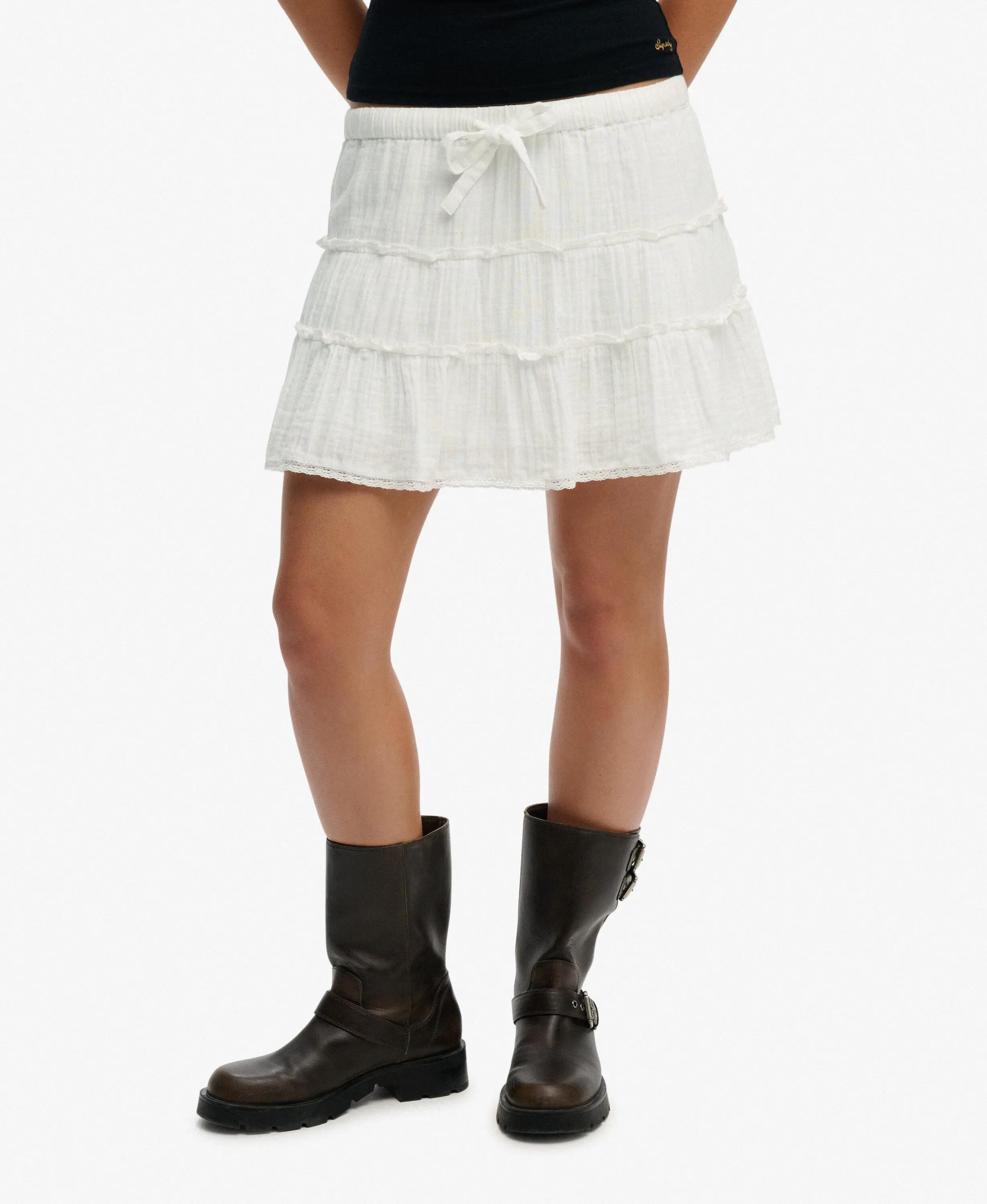 Mini spódnica z etaminy dla kobiet Superdry 3/6