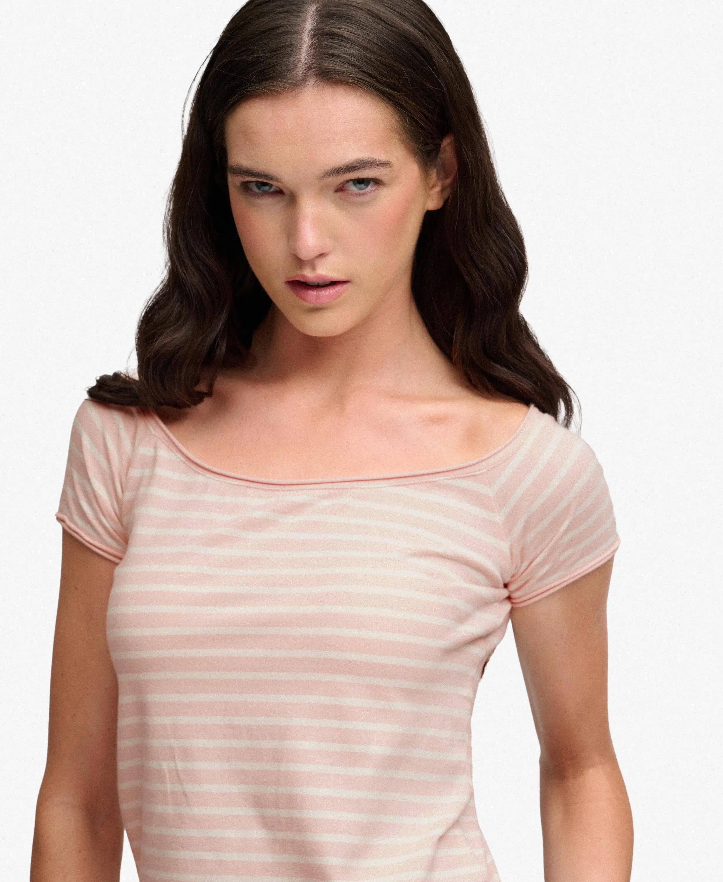 T-shirt top bardot à épaules dénudées femme Superdry 4/7