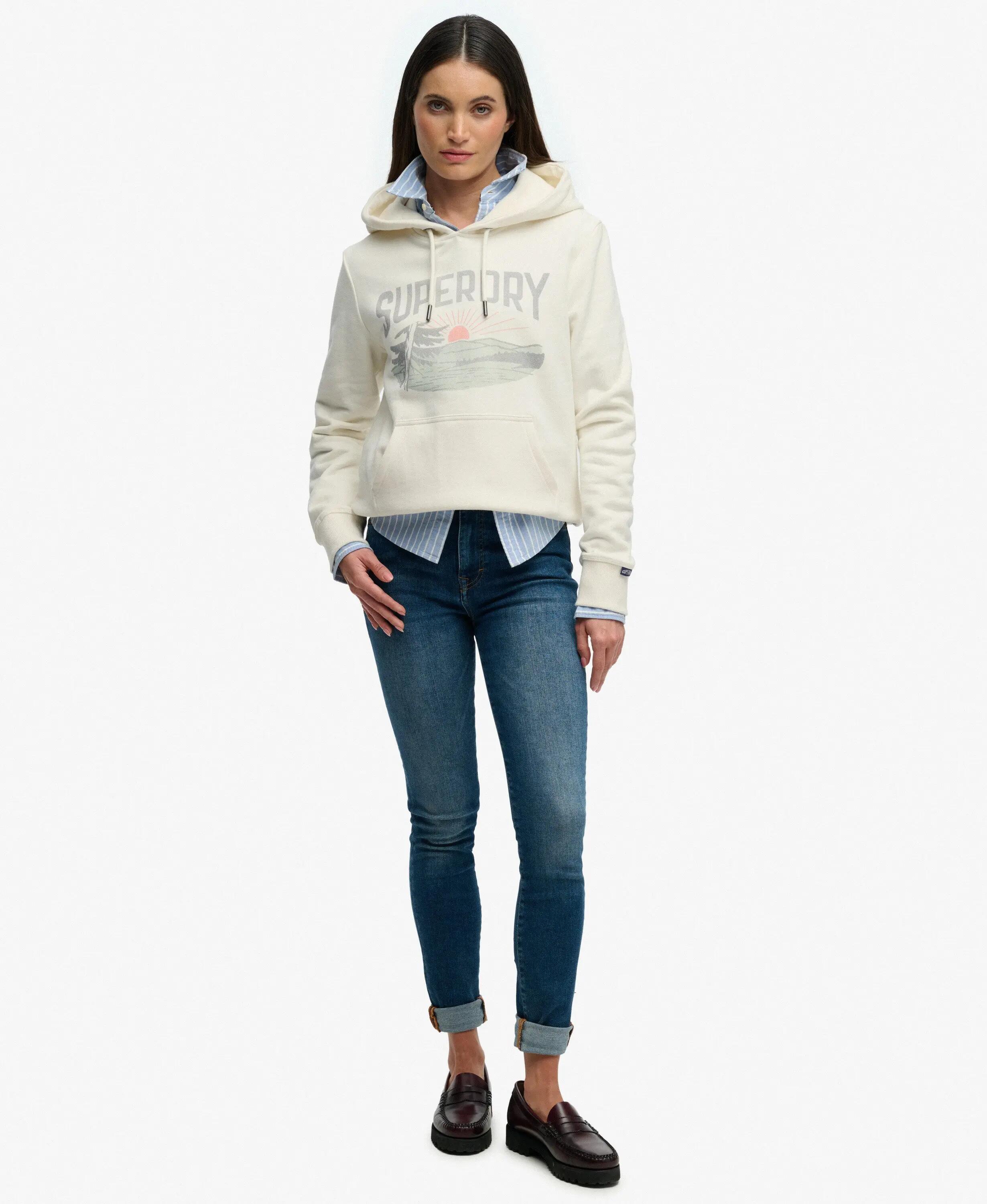 Hoodie Damen Superdry Retro Outdoor Rlxd 3/7