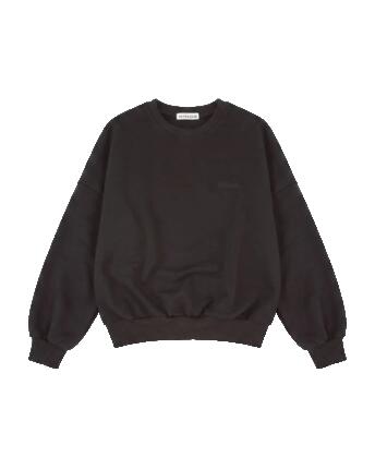 Dames oversized CREWNECK sweater UNLEASH WINGS ZWART