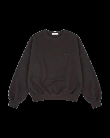Dames oversized CREWNECK sweater UNLEASH WINGS ZWART